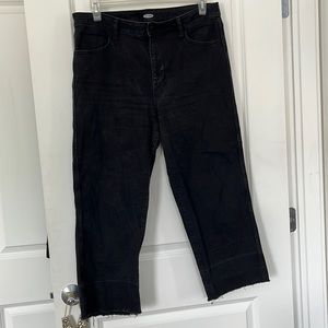 Old Navy wide leg crop jeans
